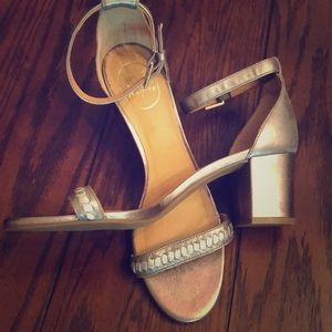 Jack Rogers silver Heeled Sandals